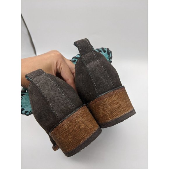 Corral Boots Smoke Woven Ankle Boots 8.5 - Picture 7 of 11